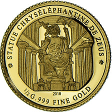 Coin, Ivory Coast, Statue chryséléphantine de Zeus, 100 Francs CFA, 2018
