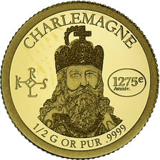 Coin, Ivory Coast, Charlemagne, 100 Francs CFA, 2022, MS(65-70), Gold