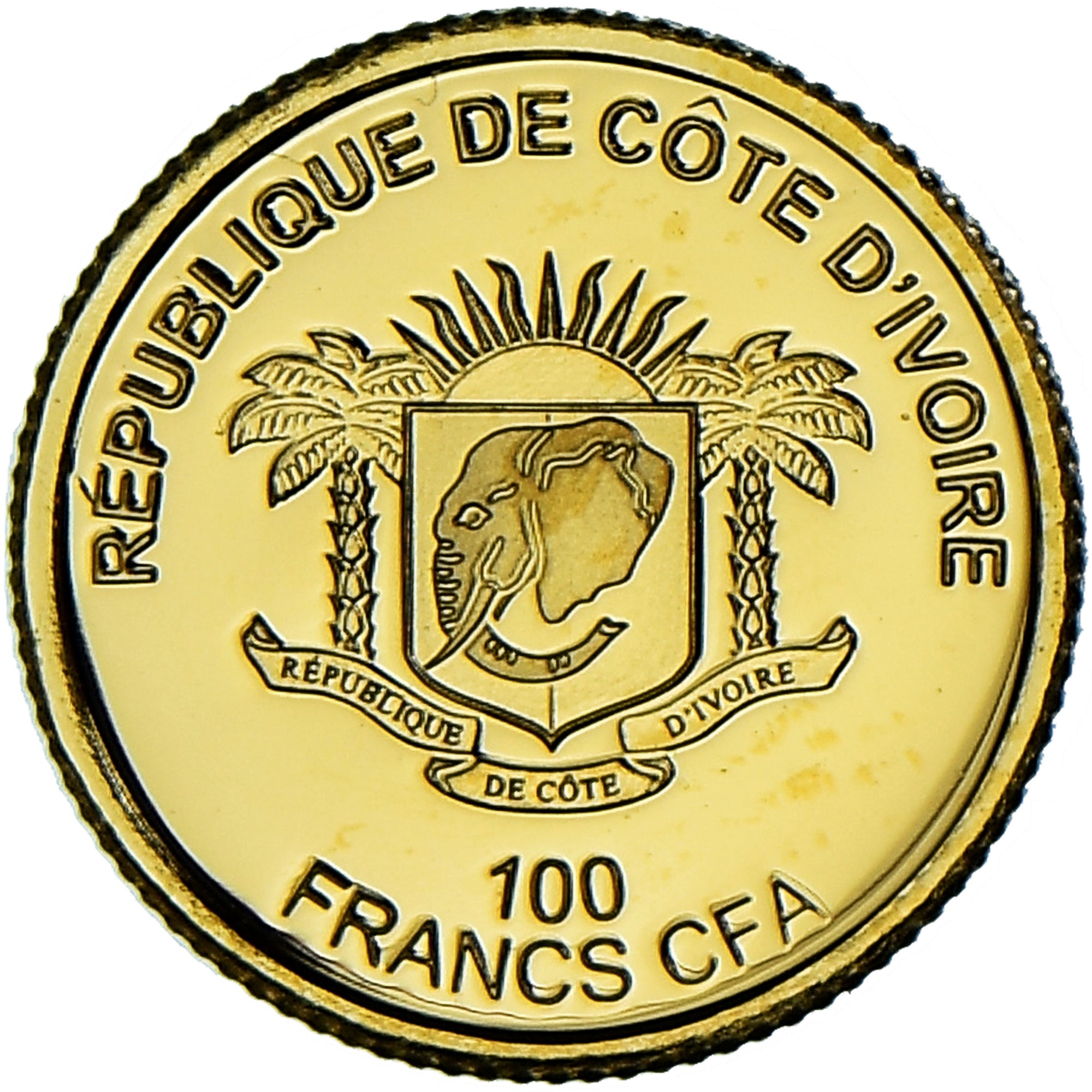 Moneda, Costa de Marfil, Le phare d'Alexandrie, 100 Francs CFA, 2018, FDC, Oro