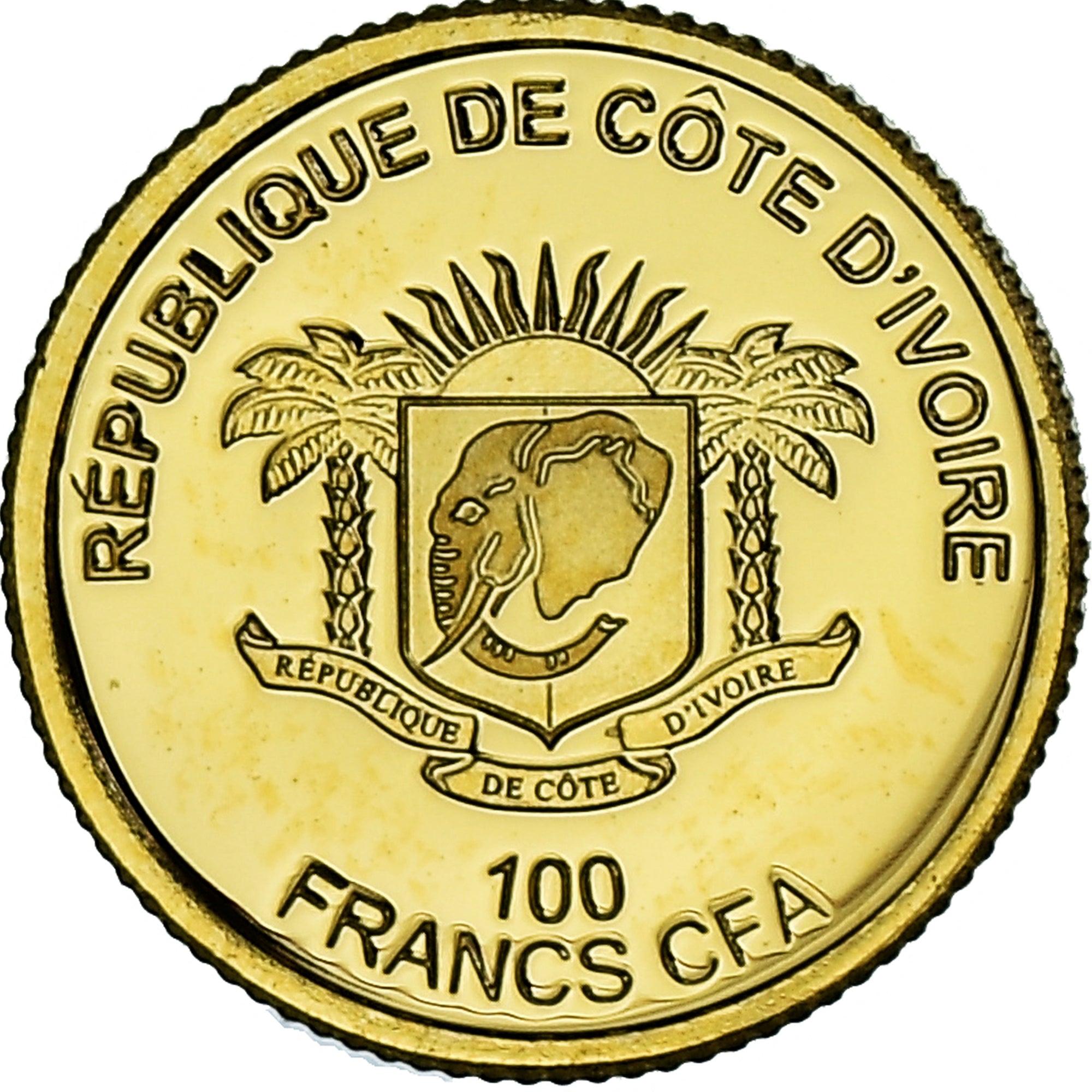 Coin, Ivory Coast, Jardins suspendus de Babylone, 100 Francs CFA, 2018