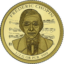 Moneda, Estados del África central, Frédéric Chopin, 3000 Francs CFA, 2021
