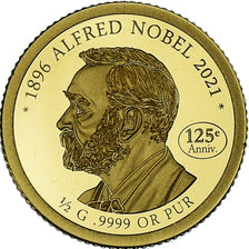 Moneda, Togo, Alfred Nobel, 1500 Francs CFA, 2021, FDC, Oro, KM:New