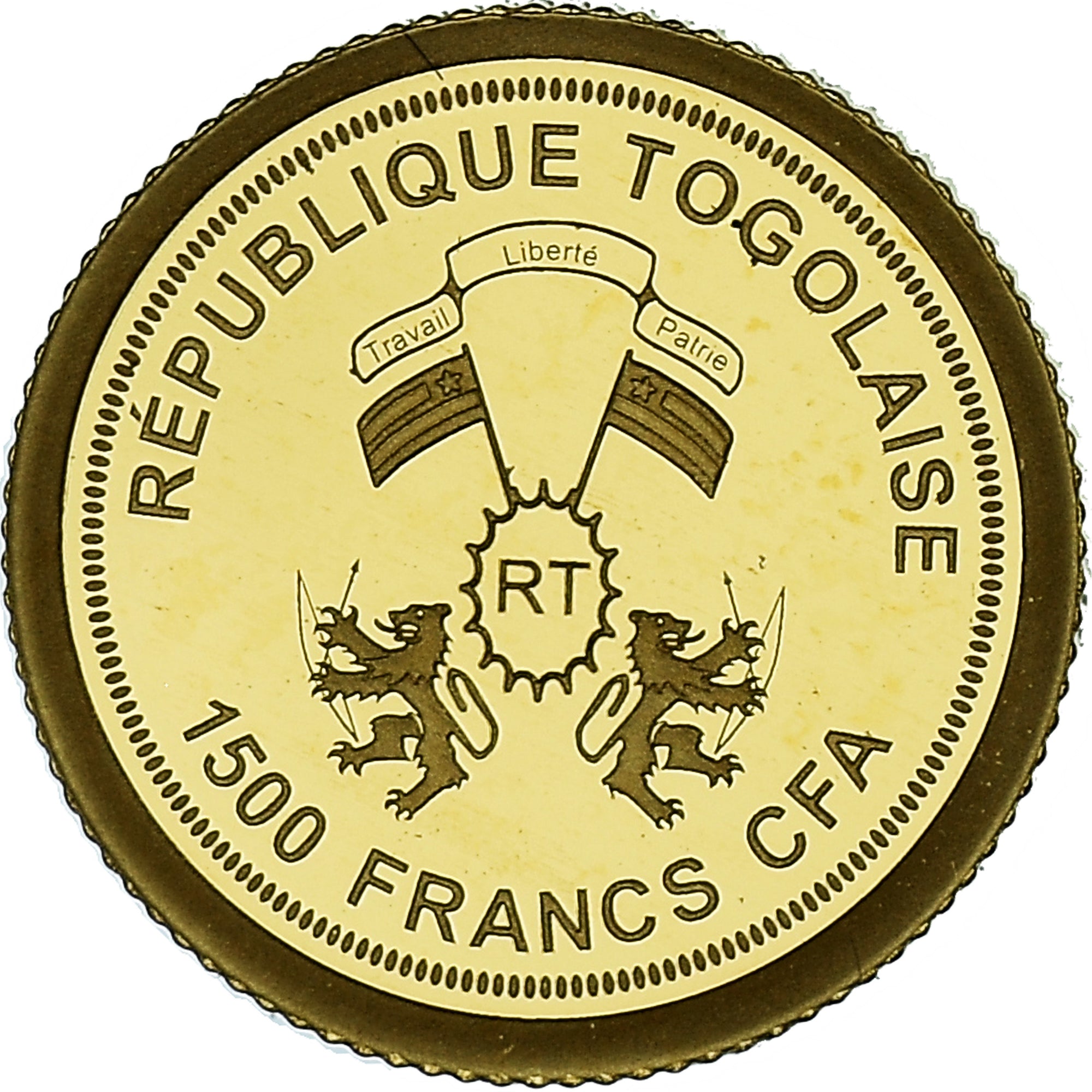 Moneda, Togo, Alfred Nobel, 1500 Francs CFA, 2021, FDC, Oro, KM:New