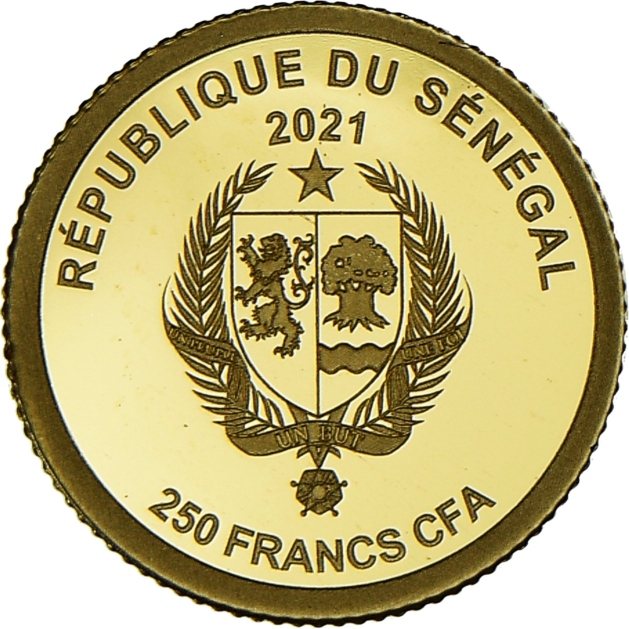 Monnaie, Sénégal, Napoléon Bonaparte, 250 Francs CFA, 2021, FDC, Or