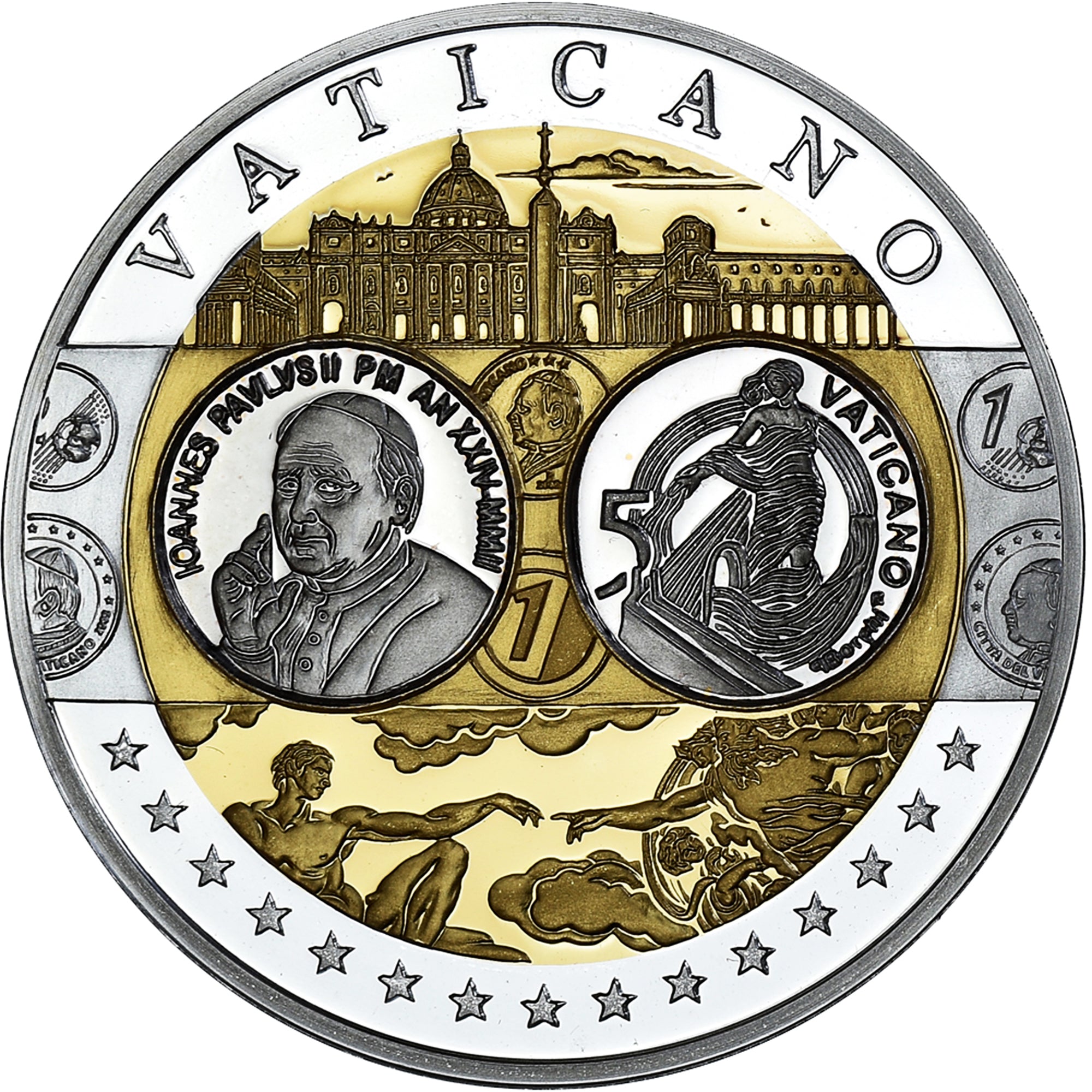 Vaticano, medaglia, L'Europe, Vatican, Politics, SPL+, Argento