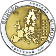 Monaco, Medal, L'Europe, Monaco, Politics, Society, War, MS(64), Silver