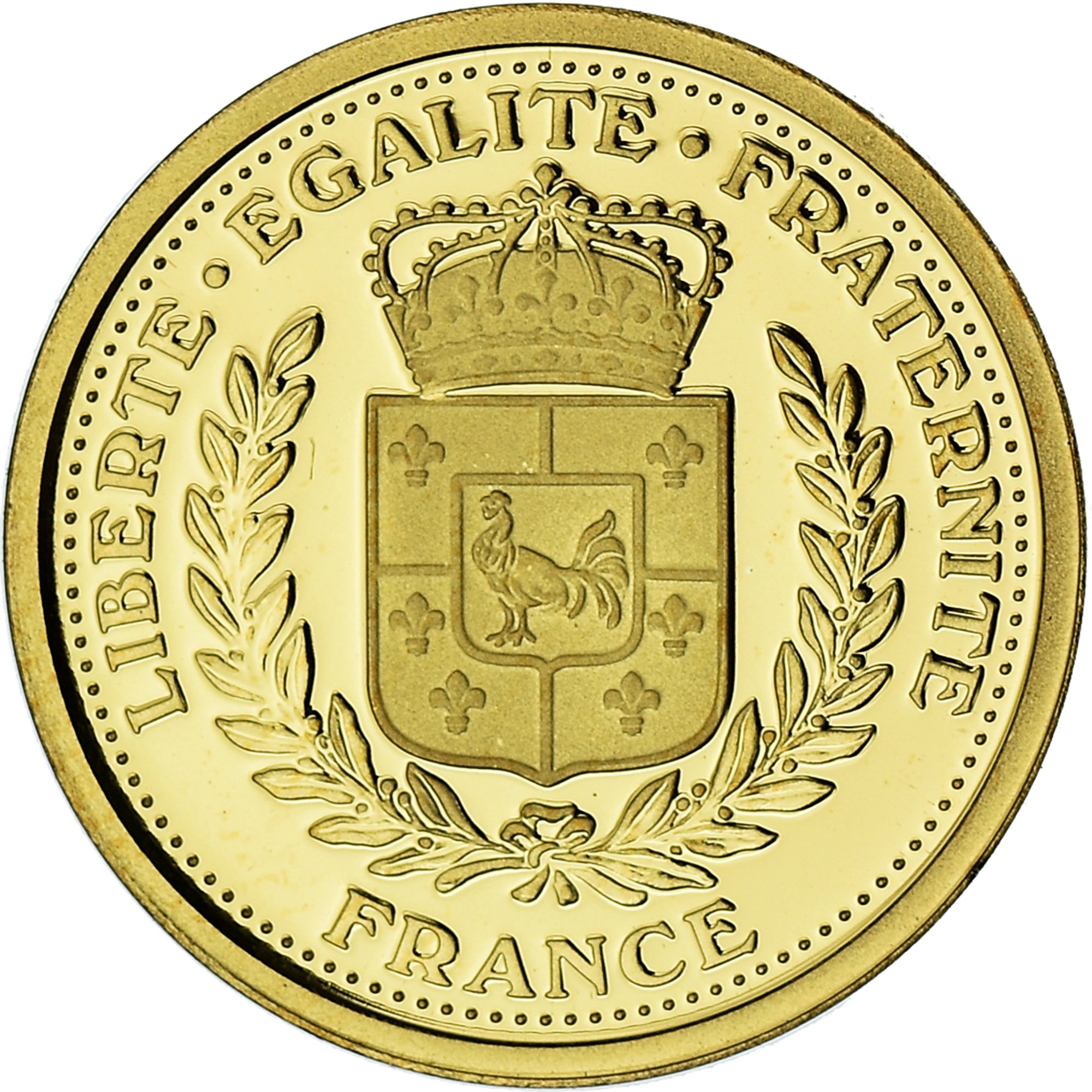 Coin, France, Emission du Dernier Franc, MS(65-70), Gold