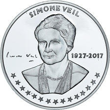 France, Medal, Simone Veil, MS(65-70), Silver