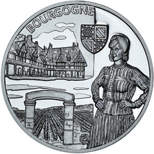 France, Medal, Nos Régions, Bourgogne, MS(65-70), Silver
