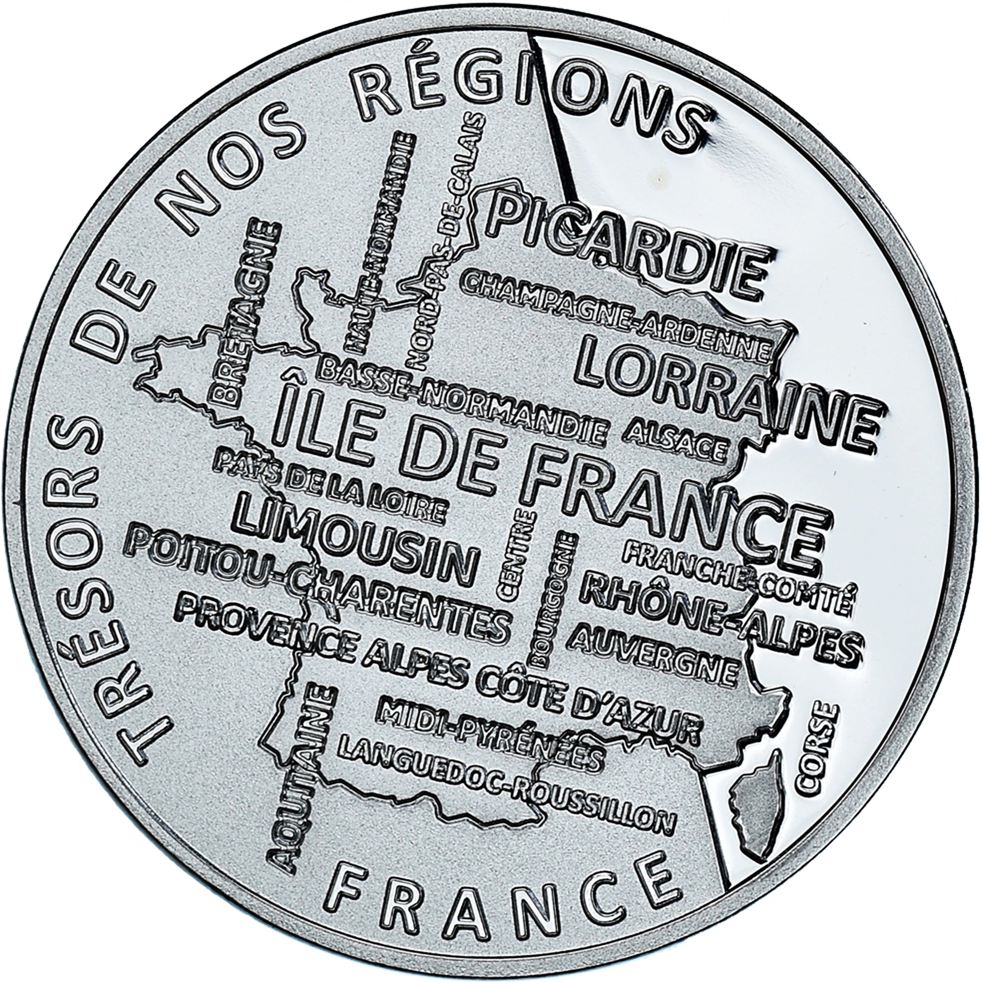 France, Medal, Nos Régions, Bourgogne, MS(65-70), Silver