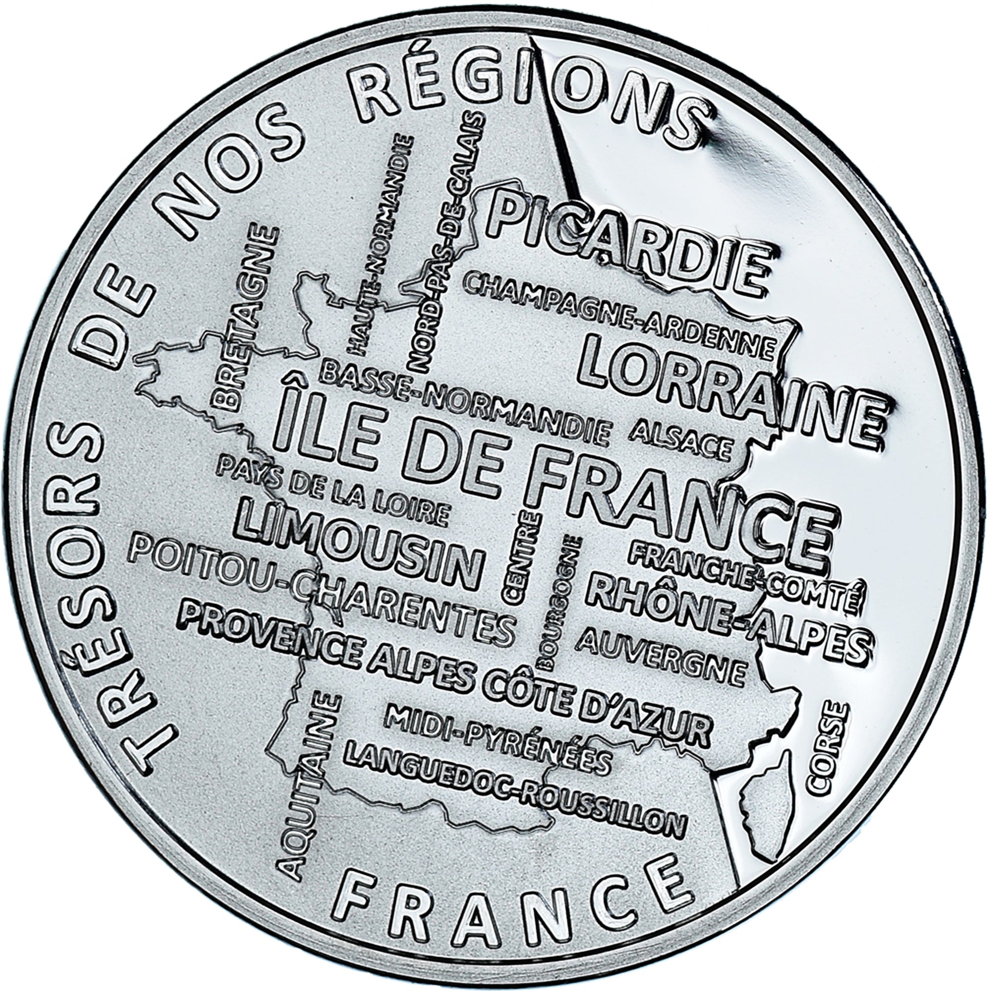 France, Medal, Régions de France, Pays de la Loire, MS(65-70), Silver