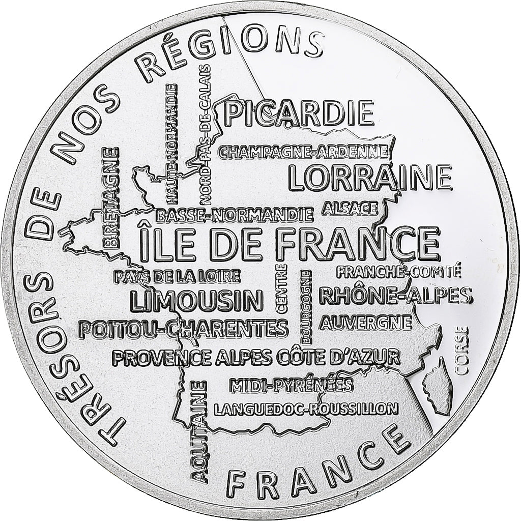 France, Medal, Régions de France, Franche-Comté, MS(65-70), Silver