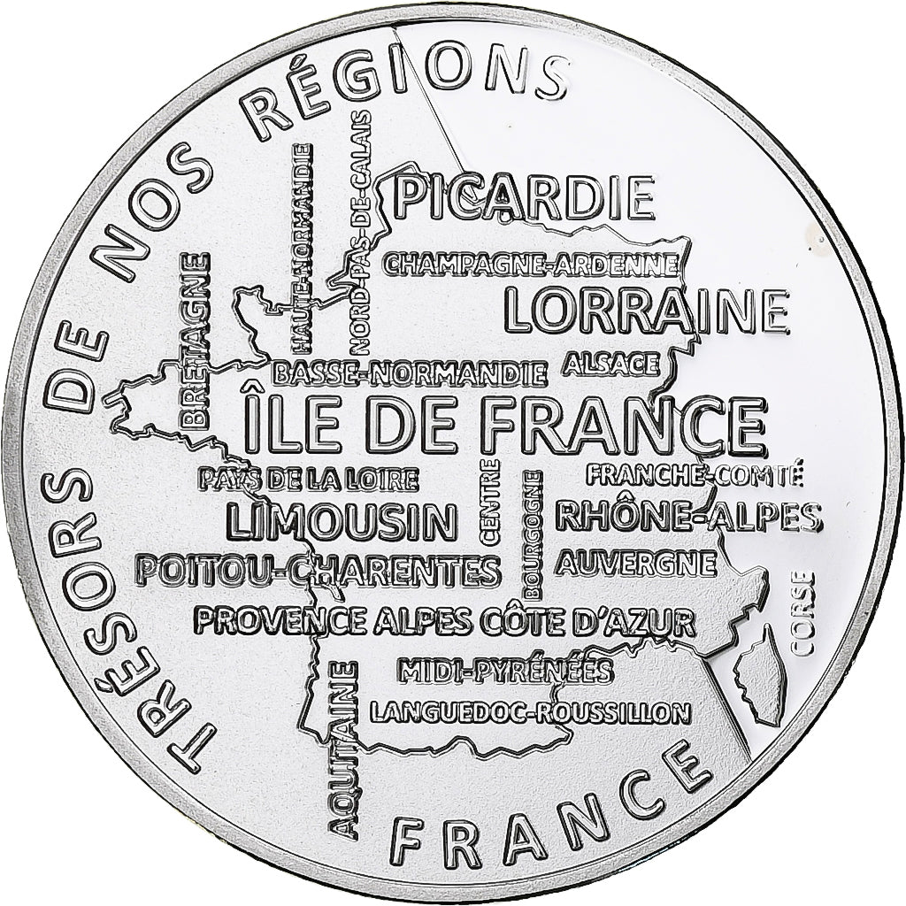 France, Medal, Régions de France, Centre-Val de Loire, MS(65-70), Silver