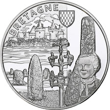 France, Medal, Nos Régions, Bretagne, MS(65-70), Silver