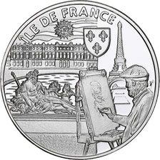 France, Médaille, Nos Région, Ile de France, FDC, Argent