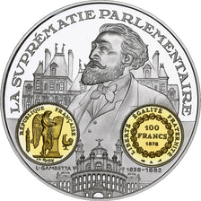 France, Medal, Histoire Monétaire, 100 Francs Génie, MS(65-70), Silver