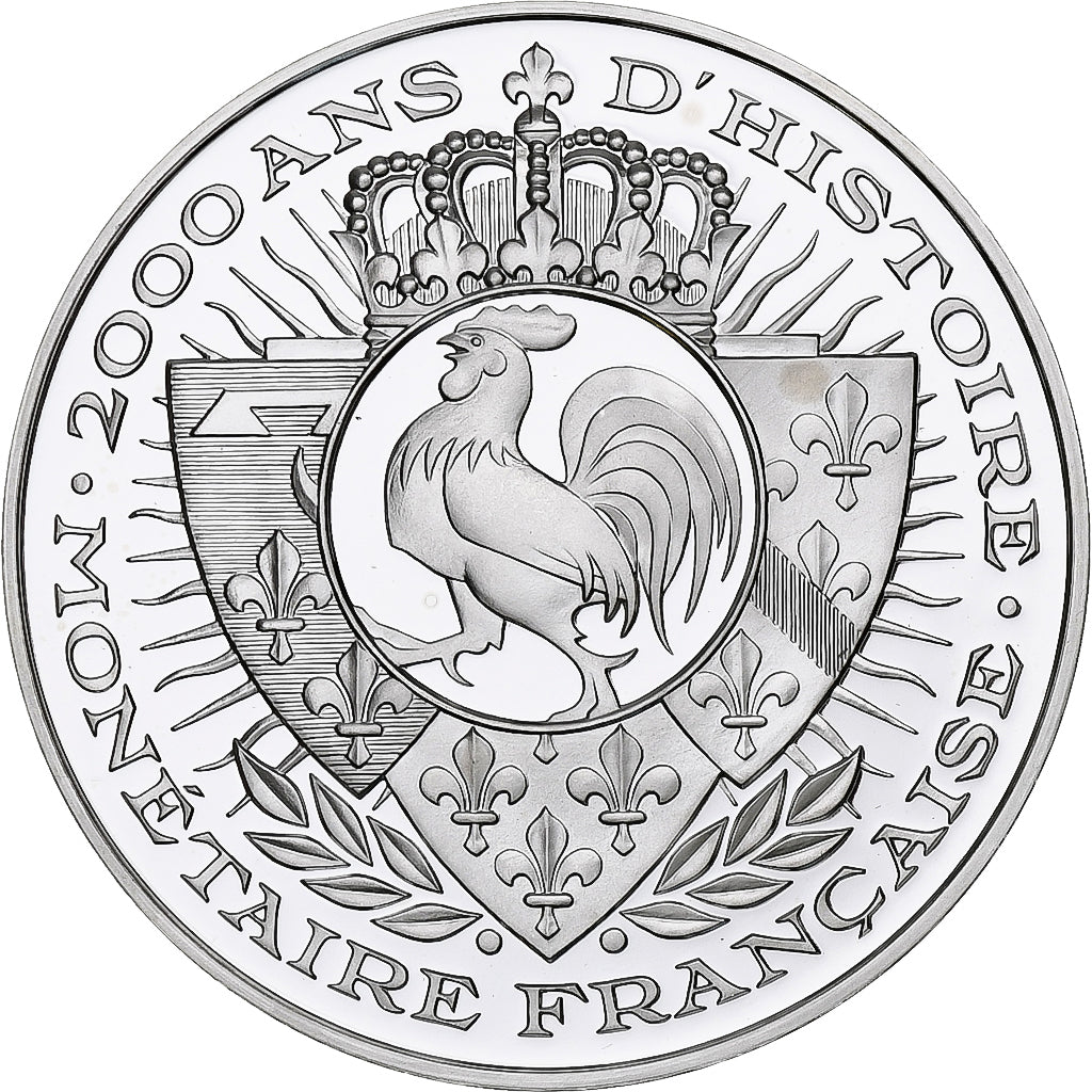 France, Medal, Histoire de la monnaie Française, Louis d'or de Louis XIV, BE