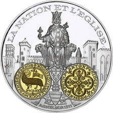 France, Medal, 2000 Ans d'Histoire Monétaire, Agnel d'Or, BE, MS(65-70), Silver