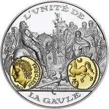 Francia, medalla, L'Unité de la Gaule, Statère, Politics, Society, War, FDC