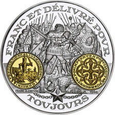 France, Medal, Histoire Monétaire, Franc à Cheval, BE, MS(65-70), Silver