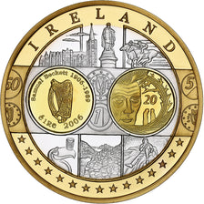 Ireland, Medal, Euro, Europa, Politics, FDC, MS(65-70), Silver