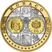 Monaco, Medal, L'Europe, Monaco, Politics, Society, War, MS(64), Silver