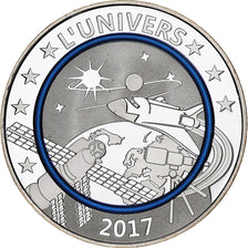 Francja, medal, L'Univers, 2017, MS(65-70), Srebro