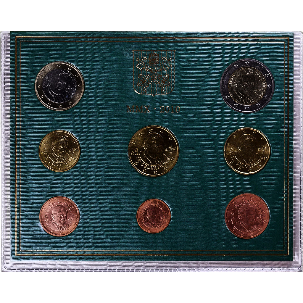 Vaticano, 1 Cent to 2 Euro, 2010, Rome, BU, FDC, Sin información