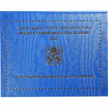 Vaticano, 2 Euro, 2012, Rome, 7ème rencontre mondiale de la Famille, FDC