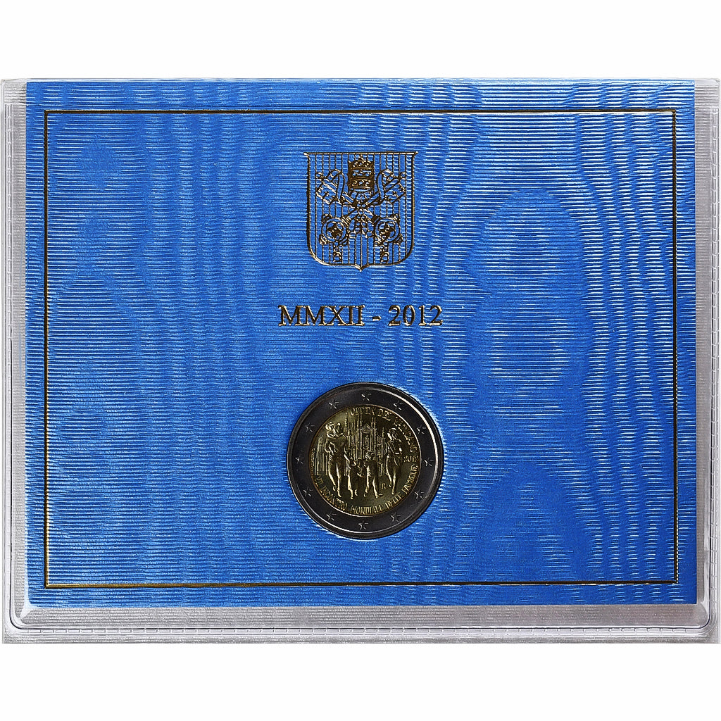 Vaticano, 2 Euro, 2012, Rome, 7ème rencontre mondiale de la Famille, FDC