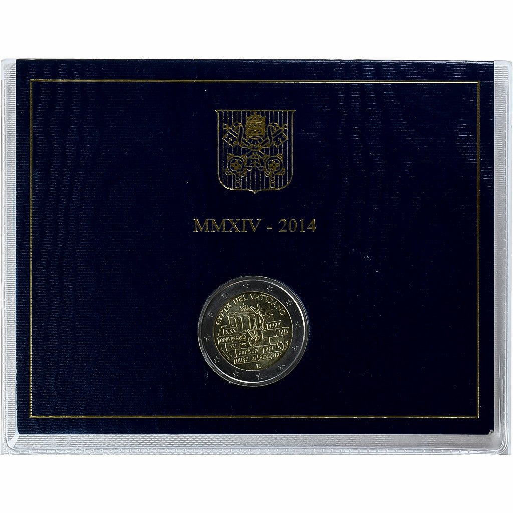 Vatican, 2 Euro, 25ème anniversaire de la chute du mur, 2014, Rome, Pape
