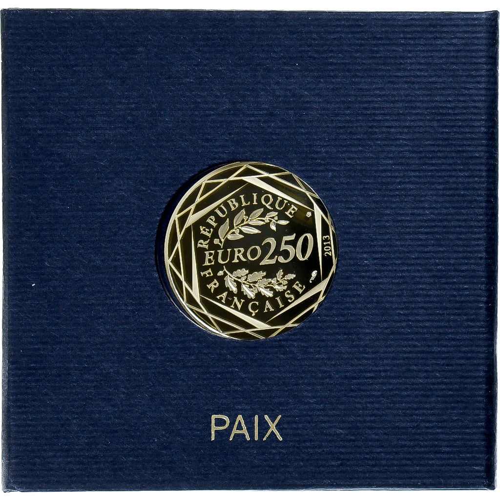 France, 250 Euro, Paix, 2013, Paris, Proof, MS(65-70), Gold