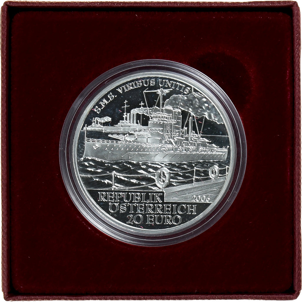 Coin, Austria, SMS Viribus Unis, 20 Euro, 2006, Vienna, MS(65-70), Silver