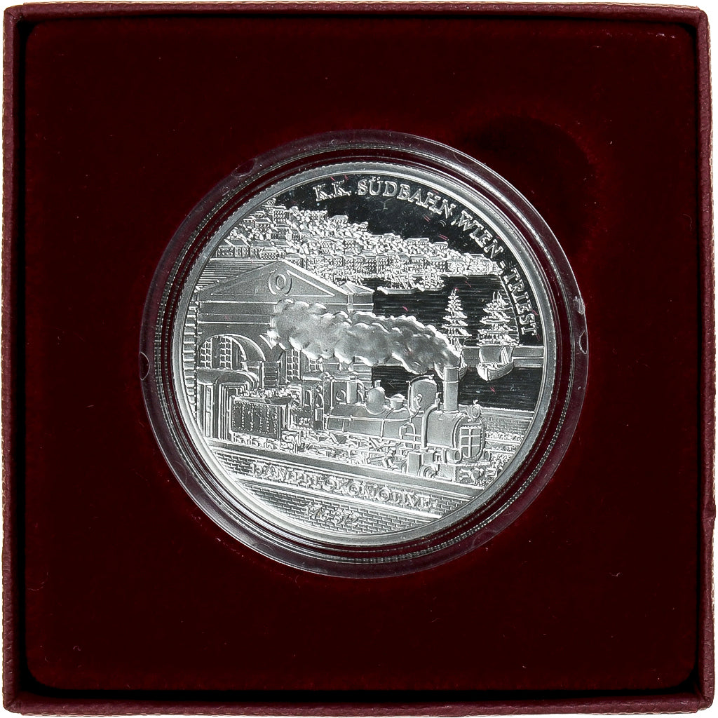 Coin, Austria, Südbahn Wien-Triest, 20 Euro, 2007, Vienna, MS(65-70), Silver