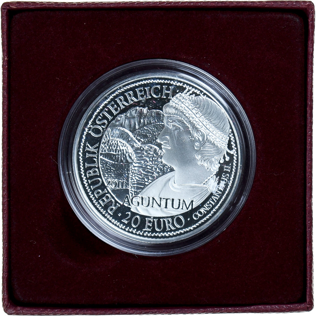 Coin, Austria, Aguntum, 20 Euro, 2011, Vienna, MS(65-70), Silver, KM:3200