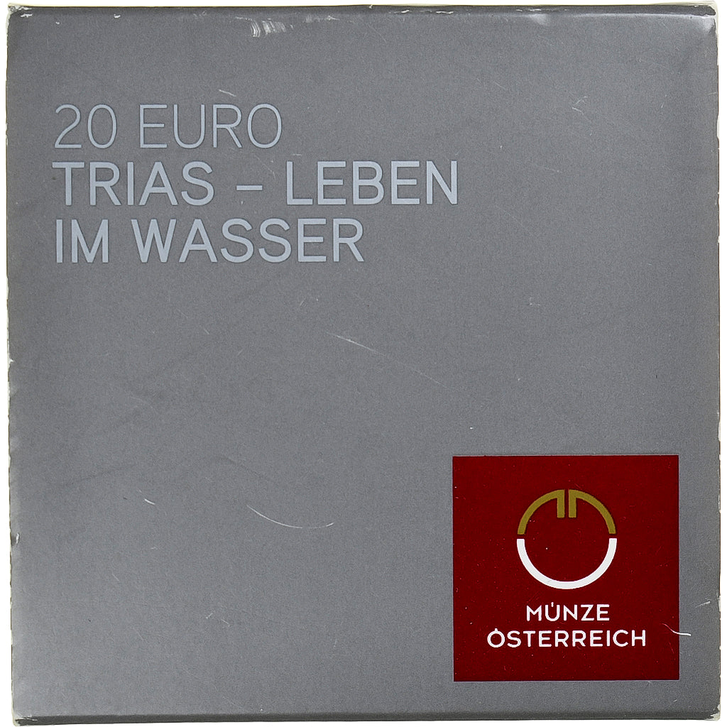 Oostenrijk, 20 Euro, Triassic, 2013, Proof, FDC, Zilver