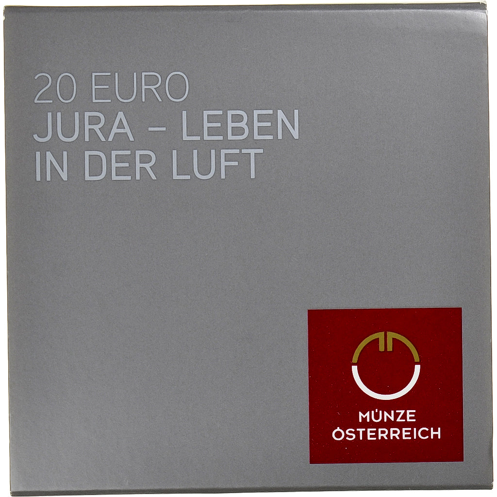 Austria, 20 Euro, Jurassic, 2013, Proof, MS(65-70), Srebro