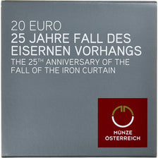 Moneta, Austria, 25 Jahre Fall des Eisernen Vorhangs, 20 Euro, 2014, Vienna