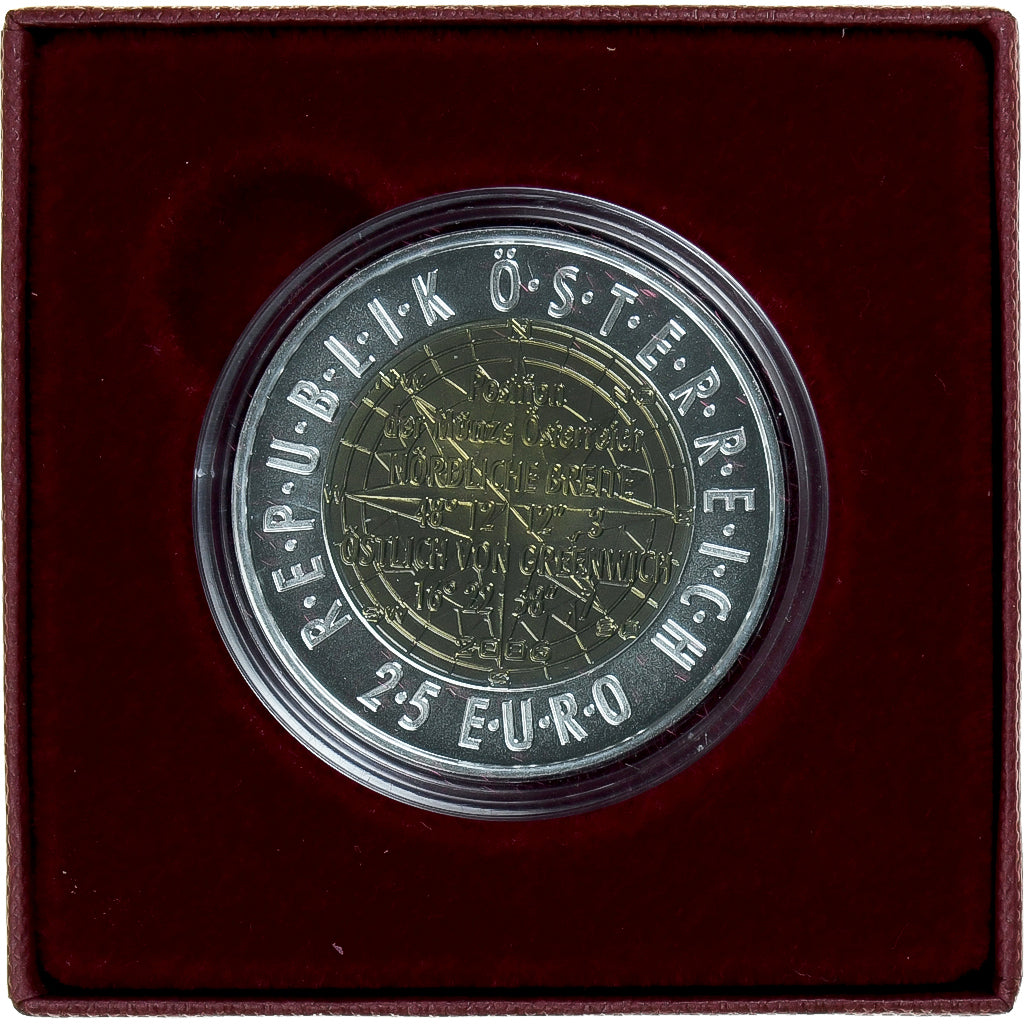Coin, Austria, Europäische Satellitennavigation, 25 Euro, 2006, Vienna