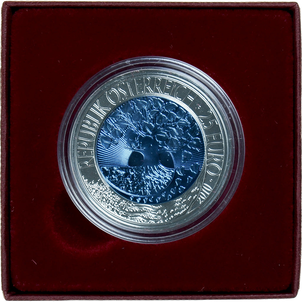 Austria, 25 Euro, Renewable Energy, 2010, Vienna, MS(65-70), Bimetaliczny