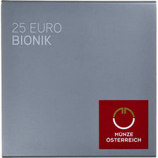 Austria, 25 Euro, 2012, Vienna, “25 Euro en argent-niobium”.BU.BIONIQUE