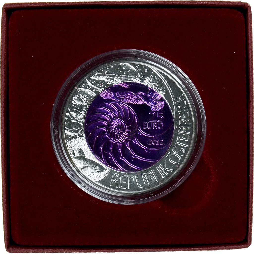 Austria, 25 Euro, 2012, Vienna, “25 Euro en argent-niobium”.BU.BIONIQUE