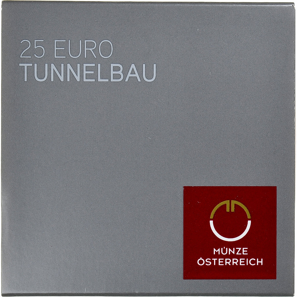 Austria, 25 Euro, Tunneling, 2013, Vienna, FDC, Bimetálico, KM:3217