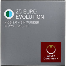 Münze, Österreich, Evolution, 25 Euro, 2014, Vienna, STGL, Bi-Metallic