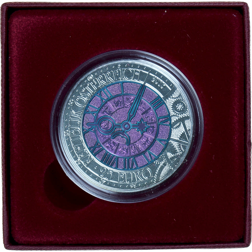 Coin, Austria, Die Zeit, 25 Euro, 2016, Vienna, MS(65-70), Bi-Metallic