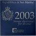 San Marino, Euro-Set, 2003, Rome, 1 cent to 5 euro, MS(65-70)