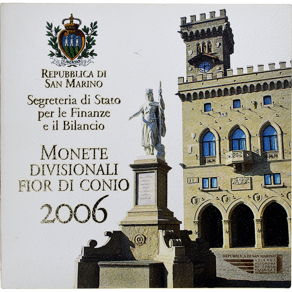 San Marino, Set Euros, 2006, Coffret, MS(65-70), ND