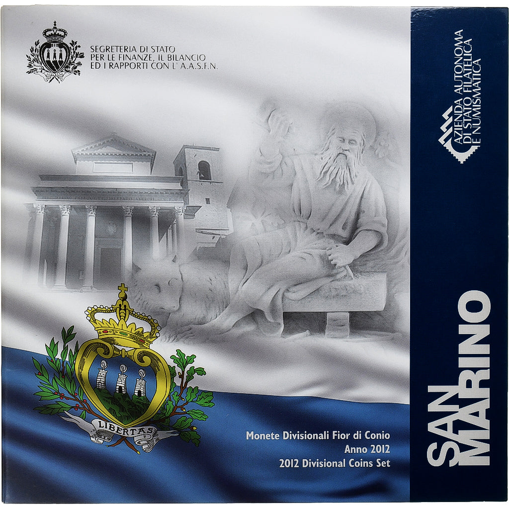 San Marino, Set Euros, Série Divisionnelle, 2012, Coffret, FDC, n.v.t.