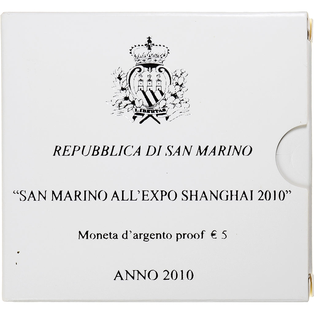 Saint Marin , 5 Euro, 2010, Rome, FDC, Argent, KM:495