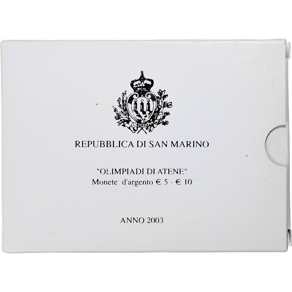 San Marino, 5 Euro and 10 Euro, Jeux Olympiques d'Athènes, Athènes, 2003